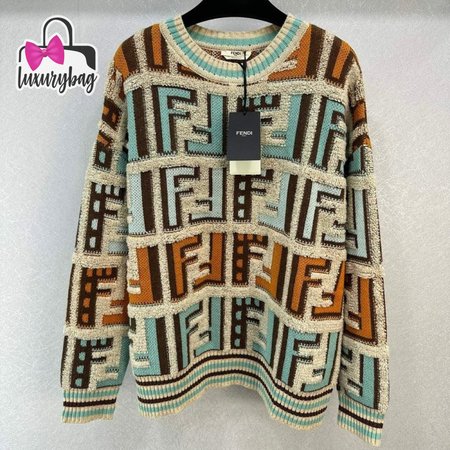 Fendi V-Neck Cardigan Sweater