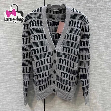 Miu Miu V-Neck Cardigan Sweater