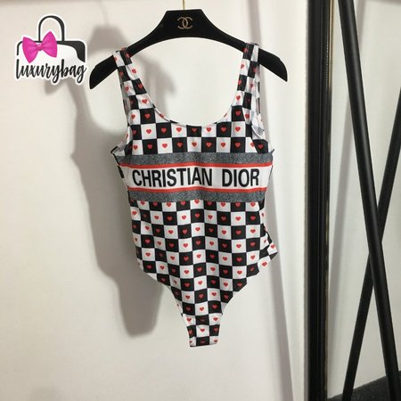 Dior Grid One-Piece Swimsuit