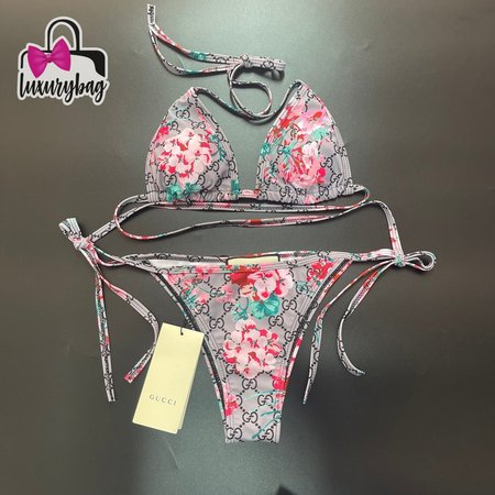 Gucci Rose Two-Piece Swimsuit