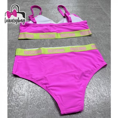 Moschino Pink Two-Piece Swimsuit