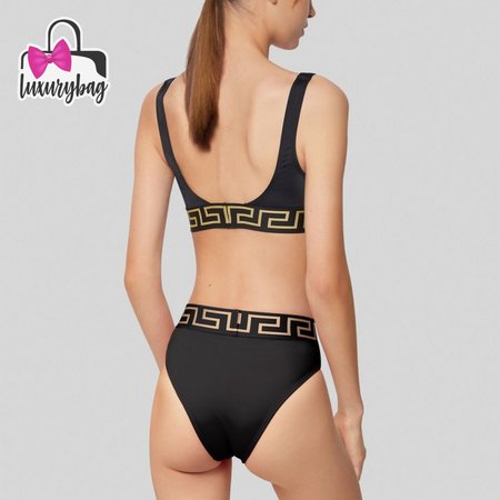 Versace Black Two-Piece Swimsuit