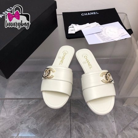 Chanel White Sandals 35-41