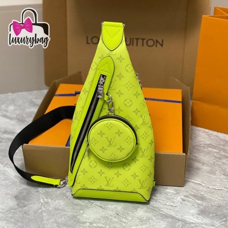 duo sling bag neon yellow