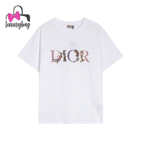 Dior Floral Logo T-shirt Men's White