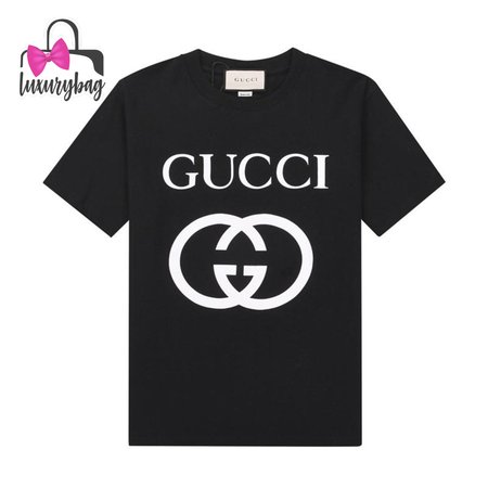 Gucci Interlocking GG Print T-shirt Men's Black Ivory