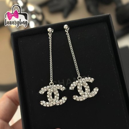 Chanel CC Long Earrings