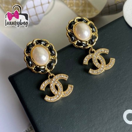 Chanel Pearl CC Earrings