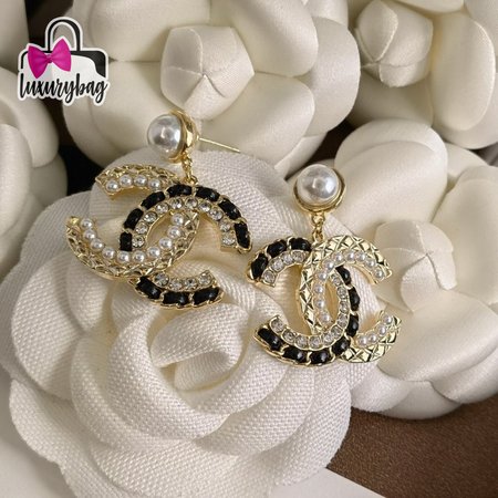 Chanel Pearl CC Earrings