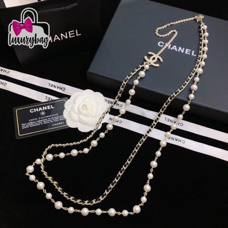 Chanel Pearl CC Necklace