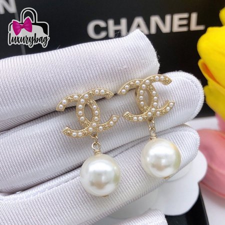 Chanel Platinum Fashion Earrings