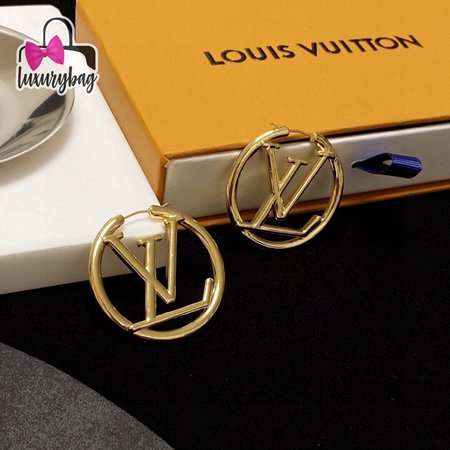 louise hoop earrings gold