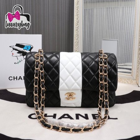 Chanel Bicolor Classic Single Flap Bag