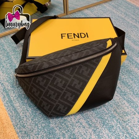 Fendi Belt Bag Gray Fabric Belt Bag