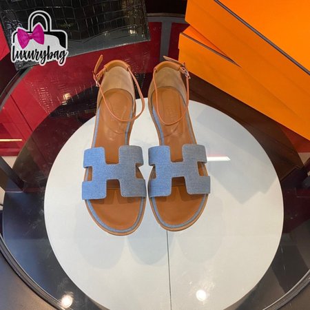 Hermes Santorini Leather Sandal