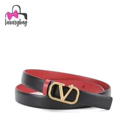 Valentino Garavani Reversible Vlogo Signature Belt In Glossy Calfskin