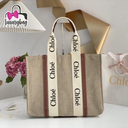 Chloe Large Woody Tote Bag