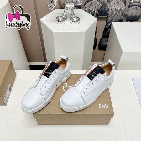 Christian Louboutin White FAV Fique A Vontade Sneakers