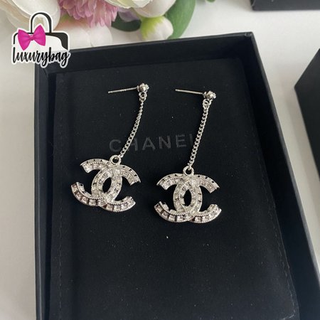 Chanel CC Drop Earrings