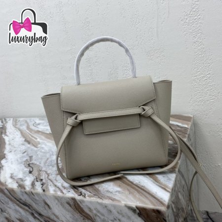 Celine Belt Nano Bag In Grained Calfskin