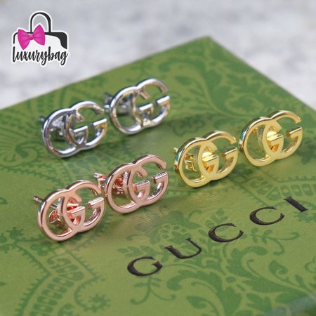 GUCCI GG Tissue Gold Earrings