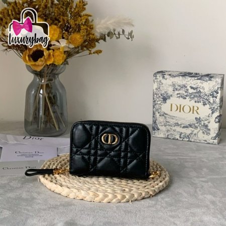 Dior Caro Compact Zipped Wallet