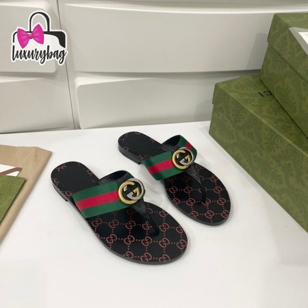 Gucci GG Thong Web Sandal