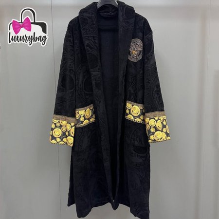 Versace Baroque Cotton Terry Bathrobe