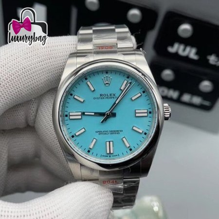 Rolex Oyster Perpetual 41 Tiffany Turquoise Watch