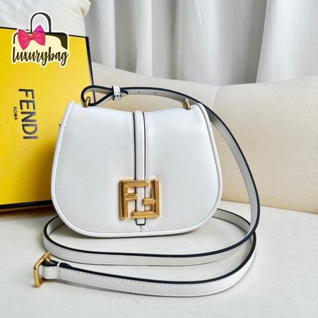 Fendi C'mon Nano White Leather Charm