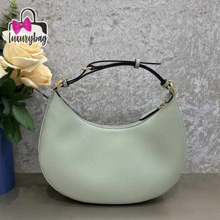 Fendigraphy Small Bag Mint Green Leather Pouch