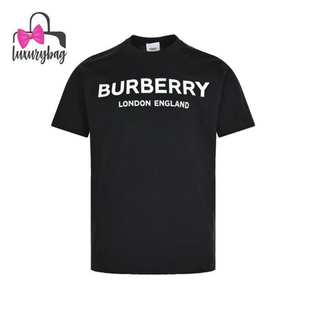 Burberry Street Style Plain Cotton Short Sleeves Logo Luxury T-Shirts