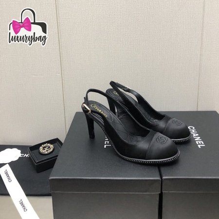 Chanel Open Toe Casual Style Plain Pin Heels Party Style