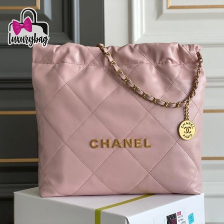 Chanel Calfskin Quilted Chanel 22 Rose Clair