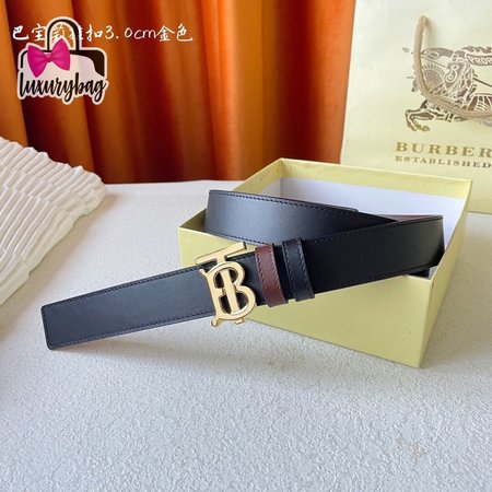 Burberry Leather Reversible TB Belt