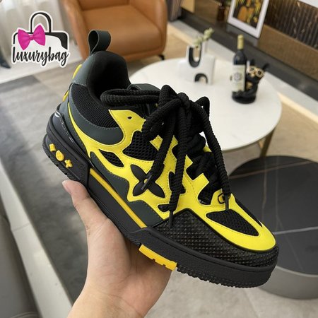 Skate Sneaker Yellow Casual Shoes