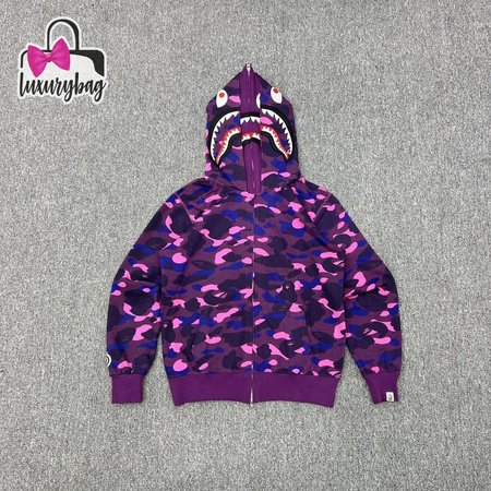 Bape Hoodie Shark Camo Print