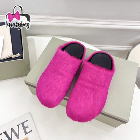 Marni High Quality Horsehair Slippers