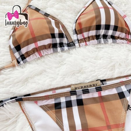 Burberry Check Triangle Bikini