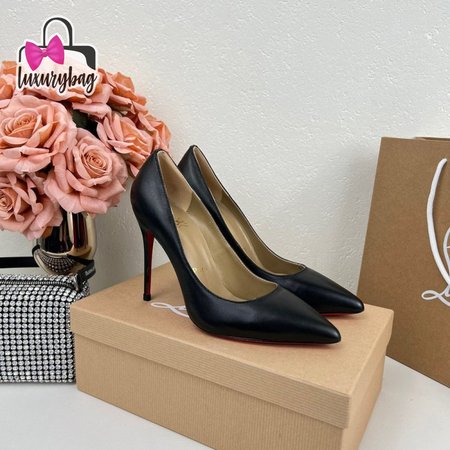 Christian Louboutin Black Leather Pumps