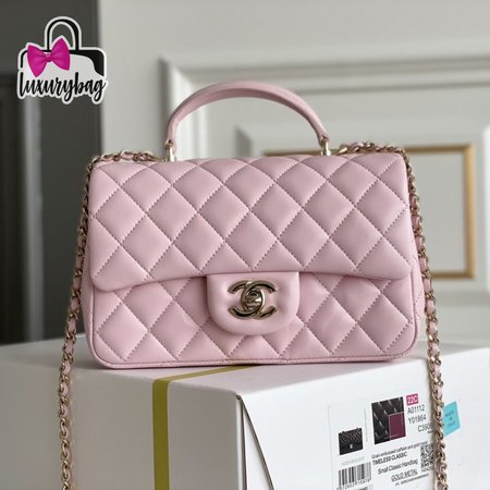 Chanel 22P Light Pink Caviar Coco Handle Bag