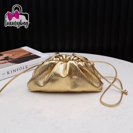 Bottega Veneta Mini Pouch Gold