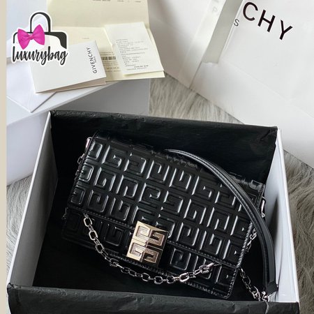 Givenchy Small 4G Bag In 4G Coated Canvas With Chain