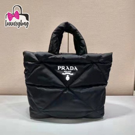 Prada Re-Nylon Padded Tote Bag Black 2VG082