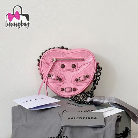 Balenciaga Le Cagole Heart Mini Bag In Pink 5812