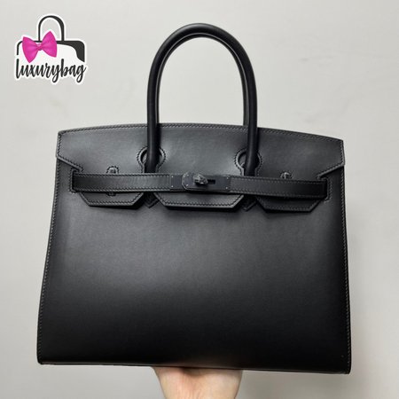 Hermes Birkin 35cm SO Black Box Black Hardware