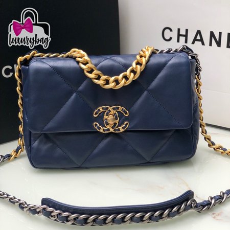 Chanel 19 AS1160 Navy Blue