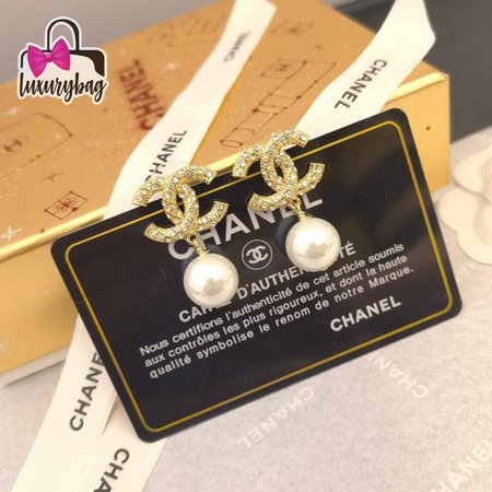 Chanel Pearl Earrings