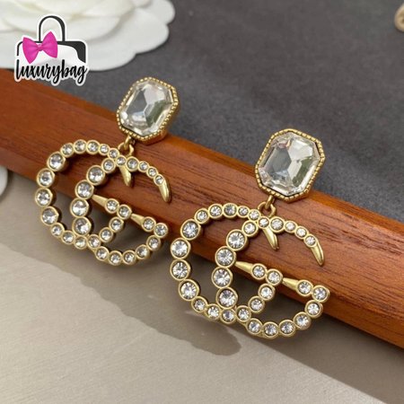 Gucci Vintage White Diamonds Earrings