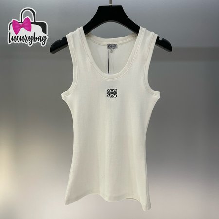 Loewe Cotton Anagram Tank Top White